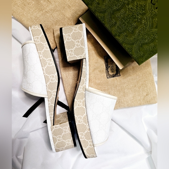 Gucci Supreme Block heel 41.5 - Picture 2 of 9